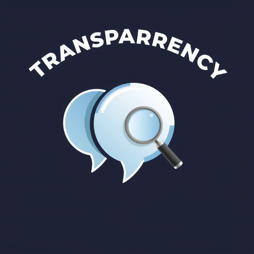 Iconiță transparență și comunicare