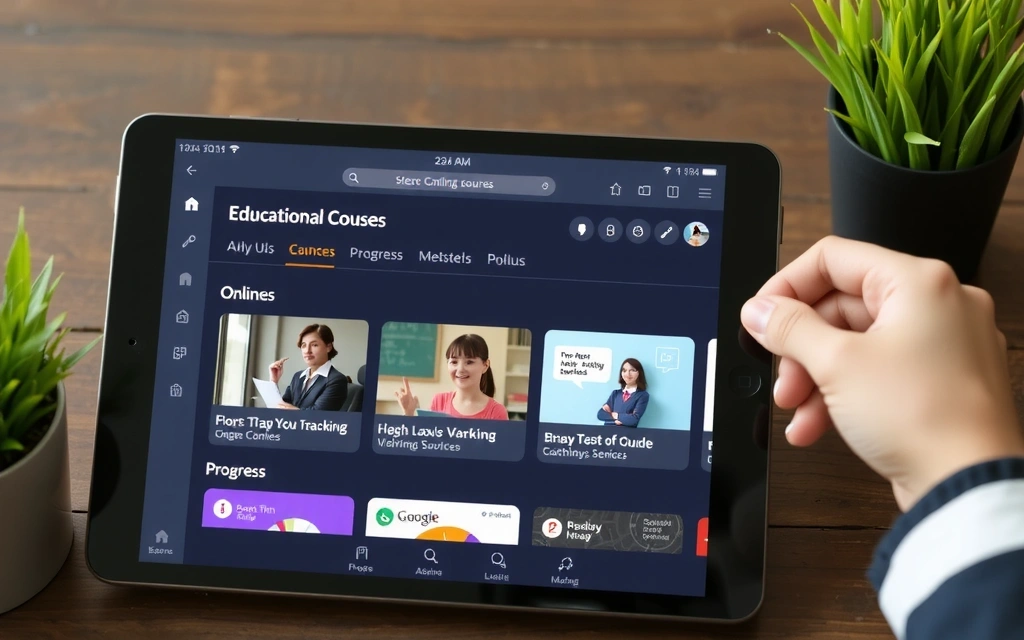 Web design pentru platformă educațională