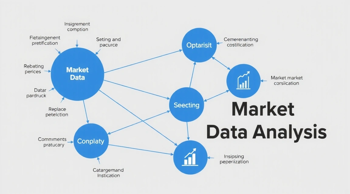 Diagramă cu analiza datelor de piață