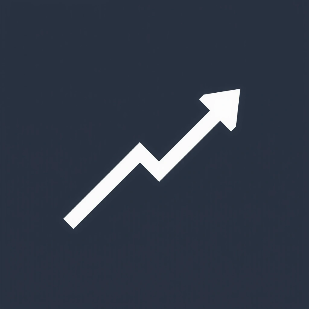 Iconiță cu o săgeată în creștere