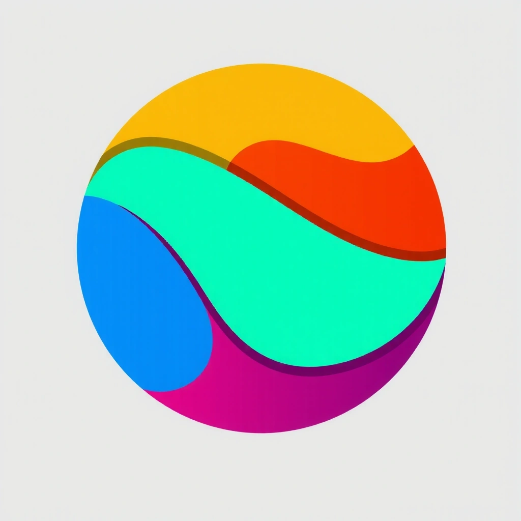 Pictogramă reprezentând o paletă de culori și elemente de design