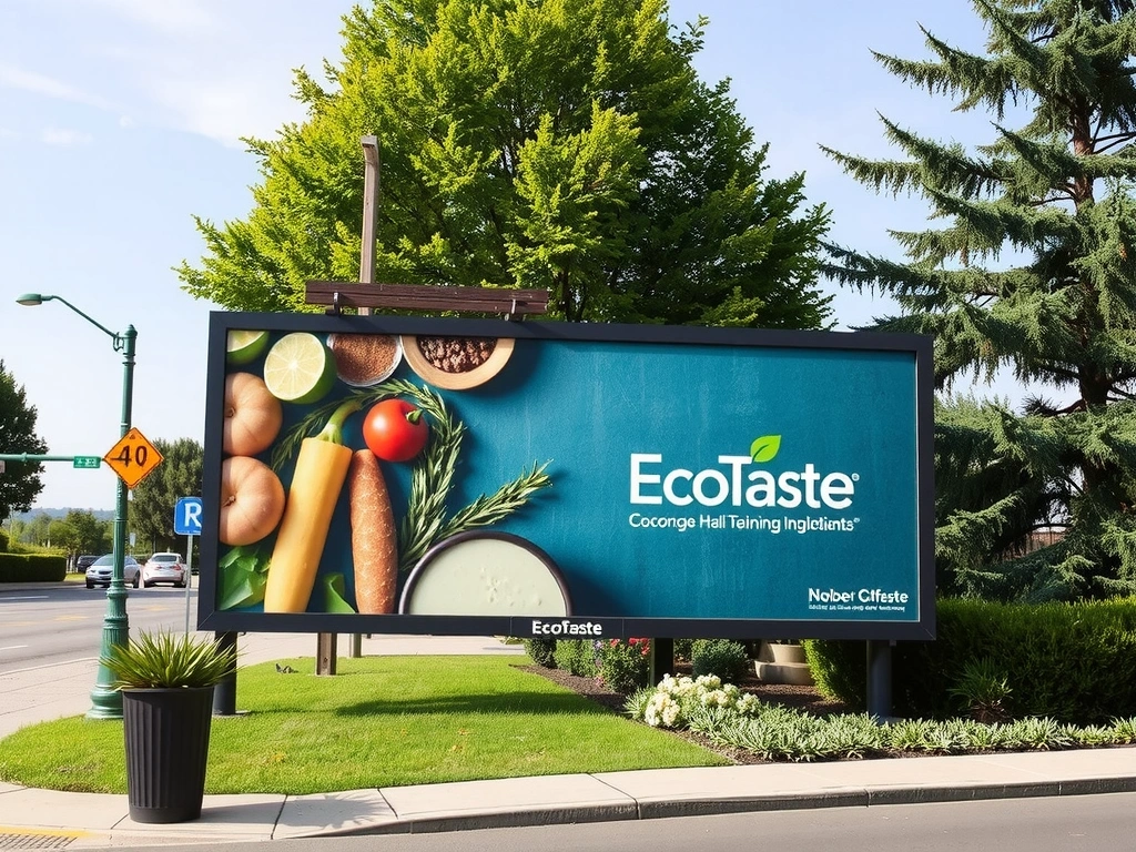 Afis publicitar EcoTaste