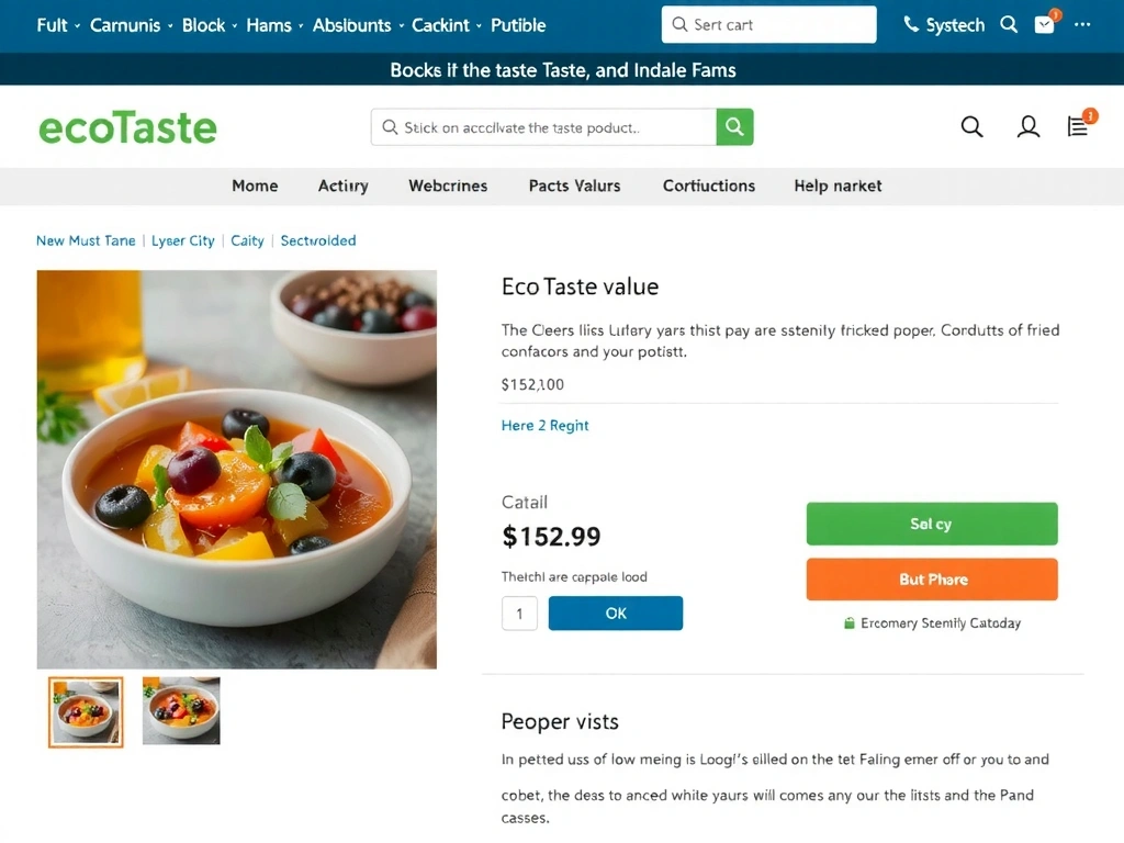 Pagina de produs EcoTaste