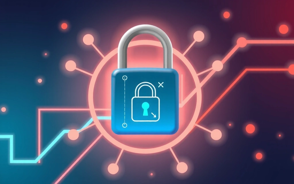 Ilustrație concept de securitate a datelor și confidențialitate online