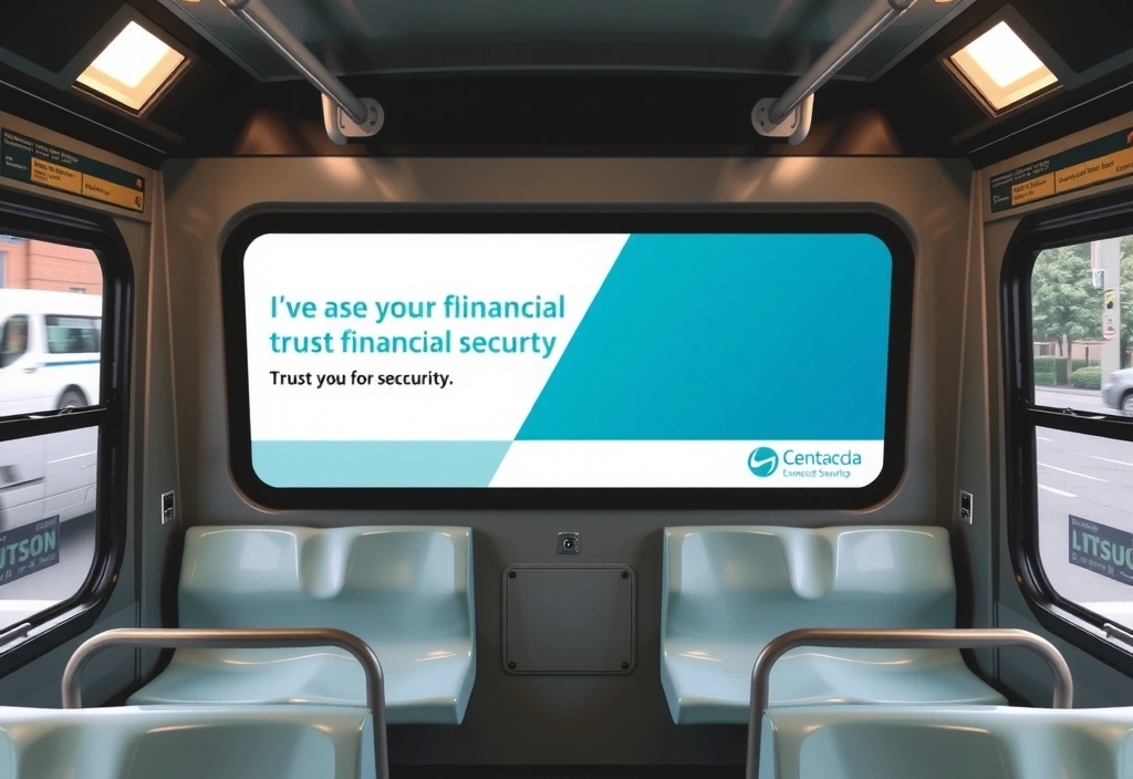 Publicitate în transportul public pentru servicii financiare