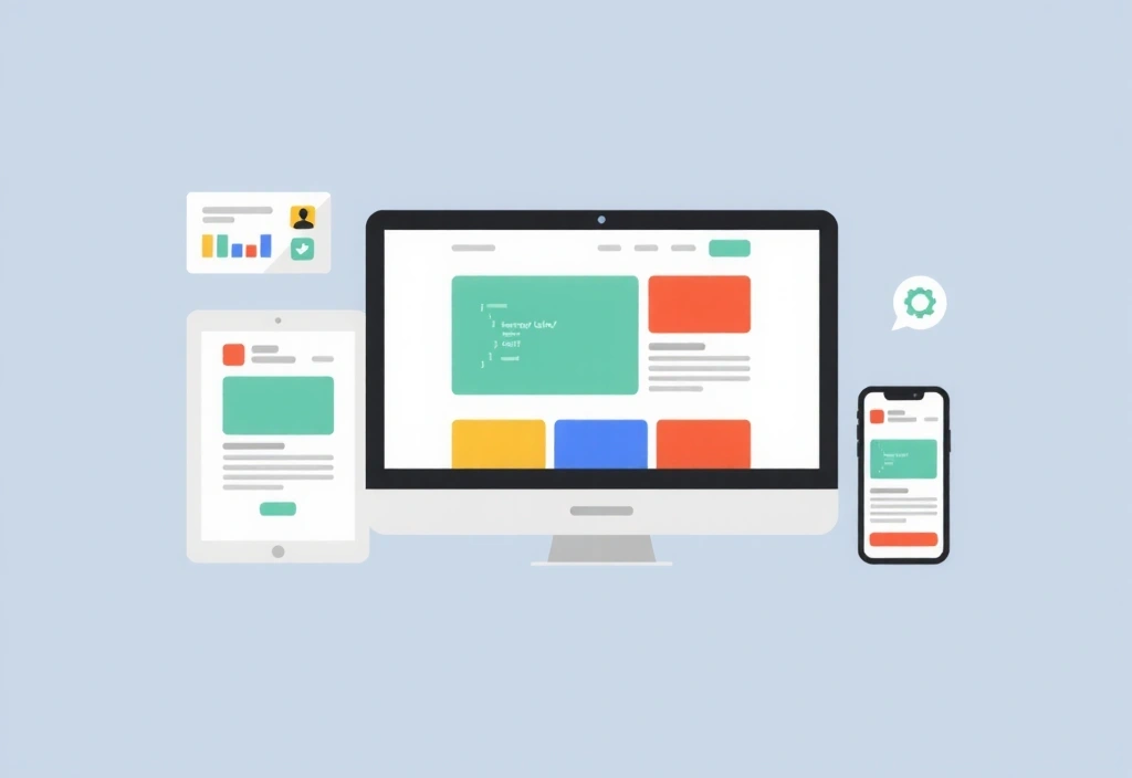 Ilustrație Web Design și Dezvoltare