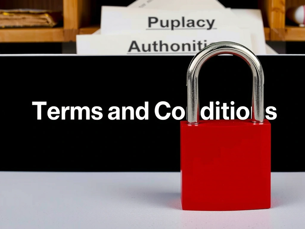 Imagine reprezentând simboluri legale și confidențialitate, cu un lacăt și documente